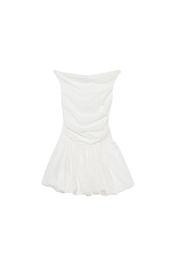 Jonathan Simkhai Salina Cotton Bubble Mini Dress - White