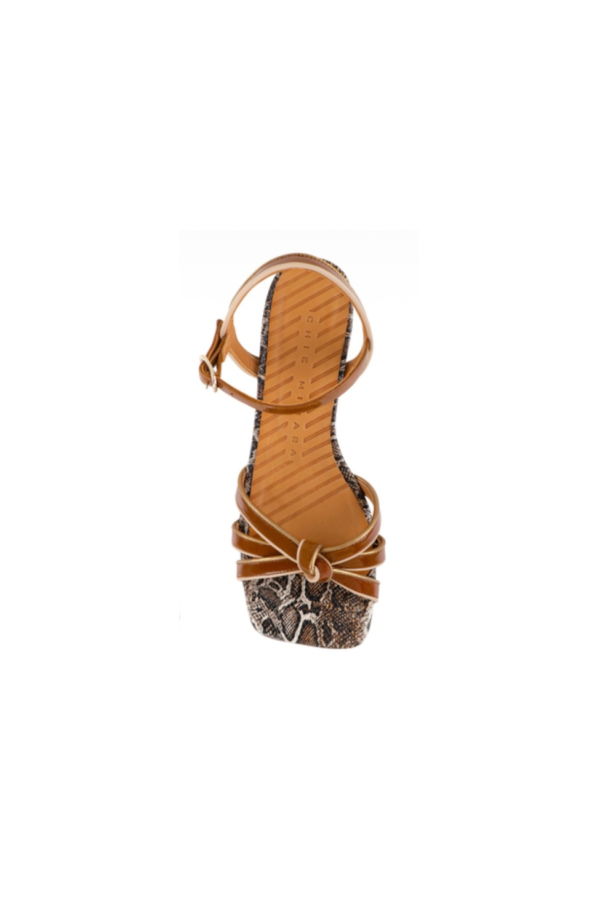 Chie Mihara Yallah Sandal - Gold/Brown