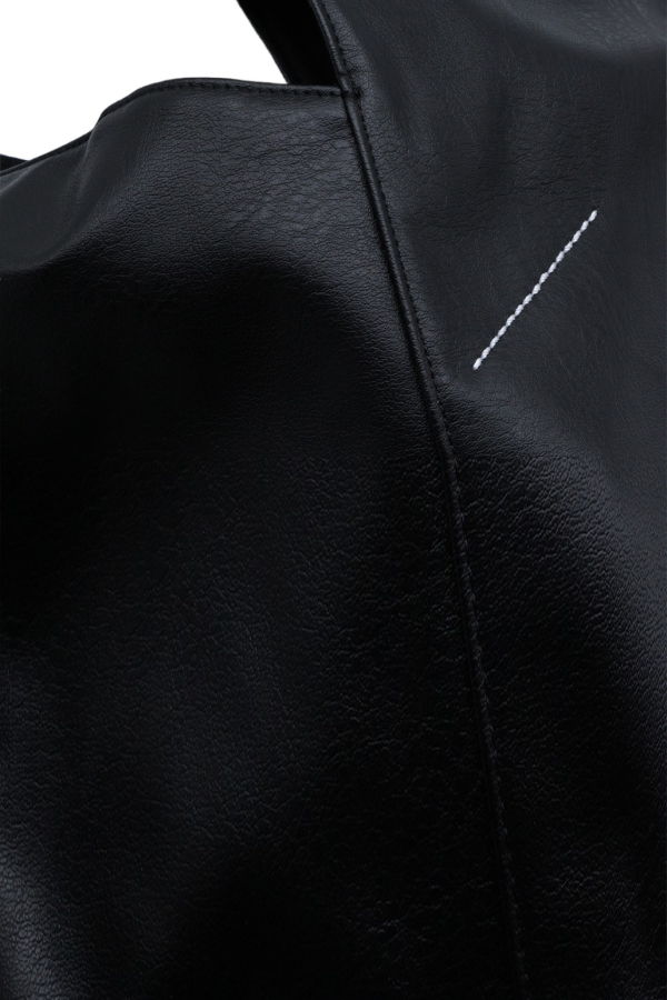 Maison Margiela Structured Leather Bag - Black