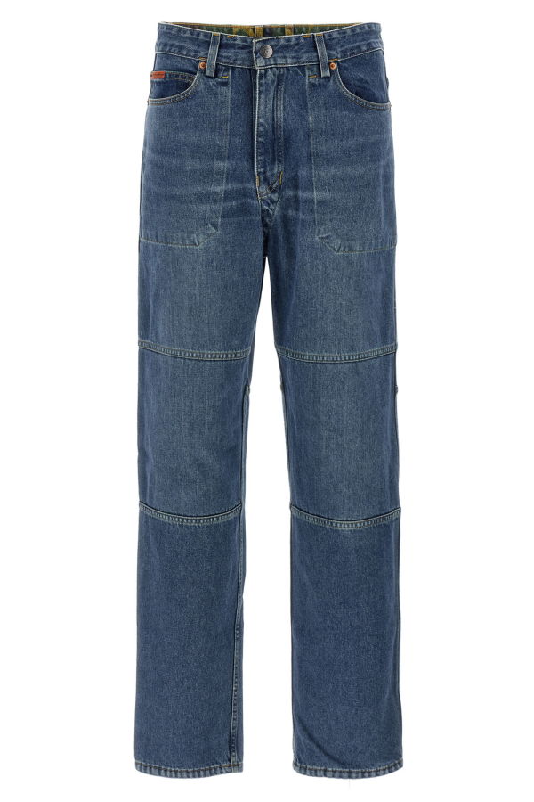 Martine Rose Camo Reversible Jeans - Blue