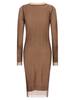 MM6 Maison Margiela Trapped Double Layer Dress - Beige - Thumbnail 2