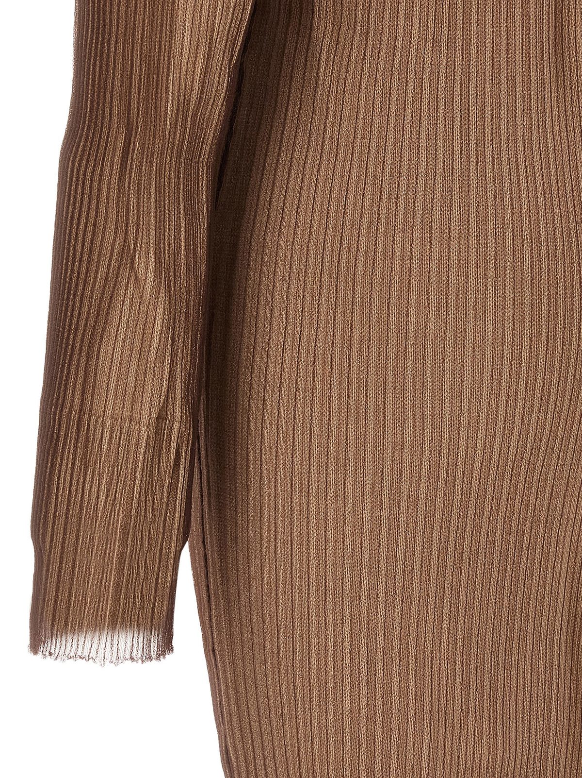 MM6 Maison Margiela Trapped Double Layer Dress - Beige - Image 4 of 4