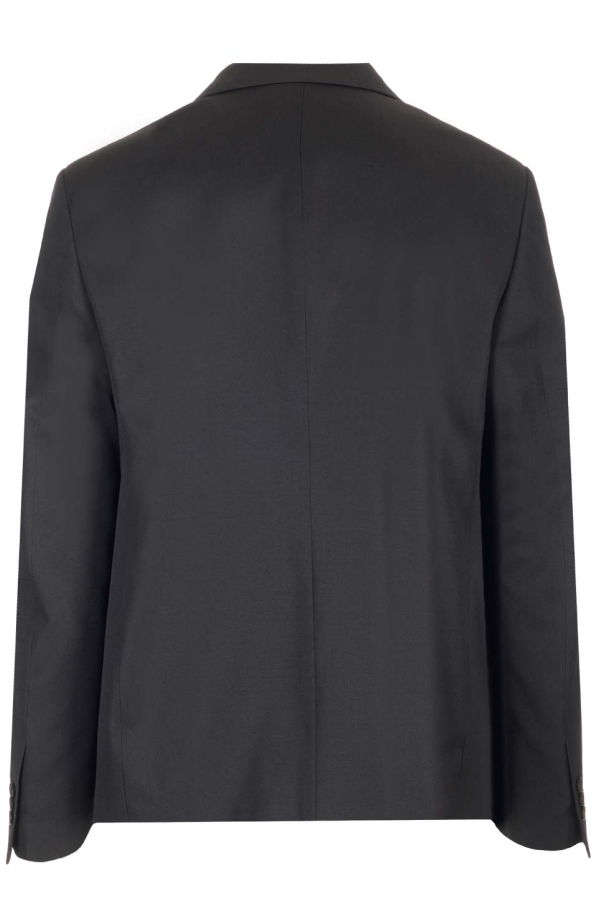 Off-White Wool Blazer - Black