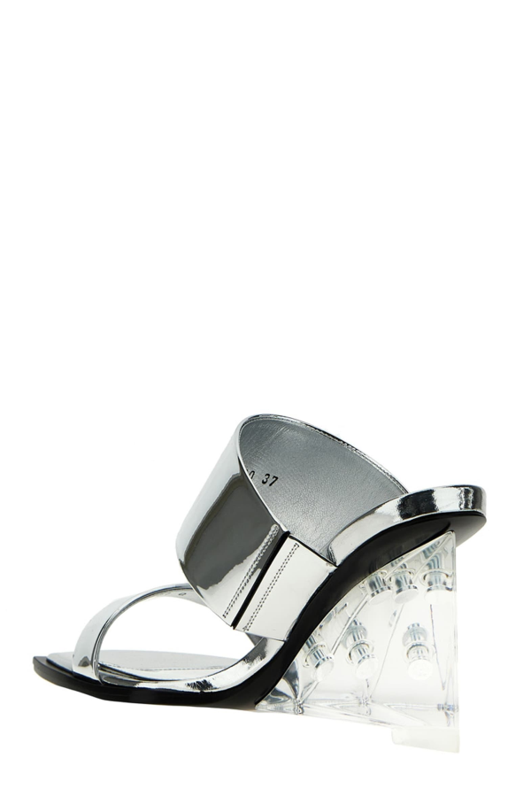 Alexander McQueen Mirror Sandals - Silver