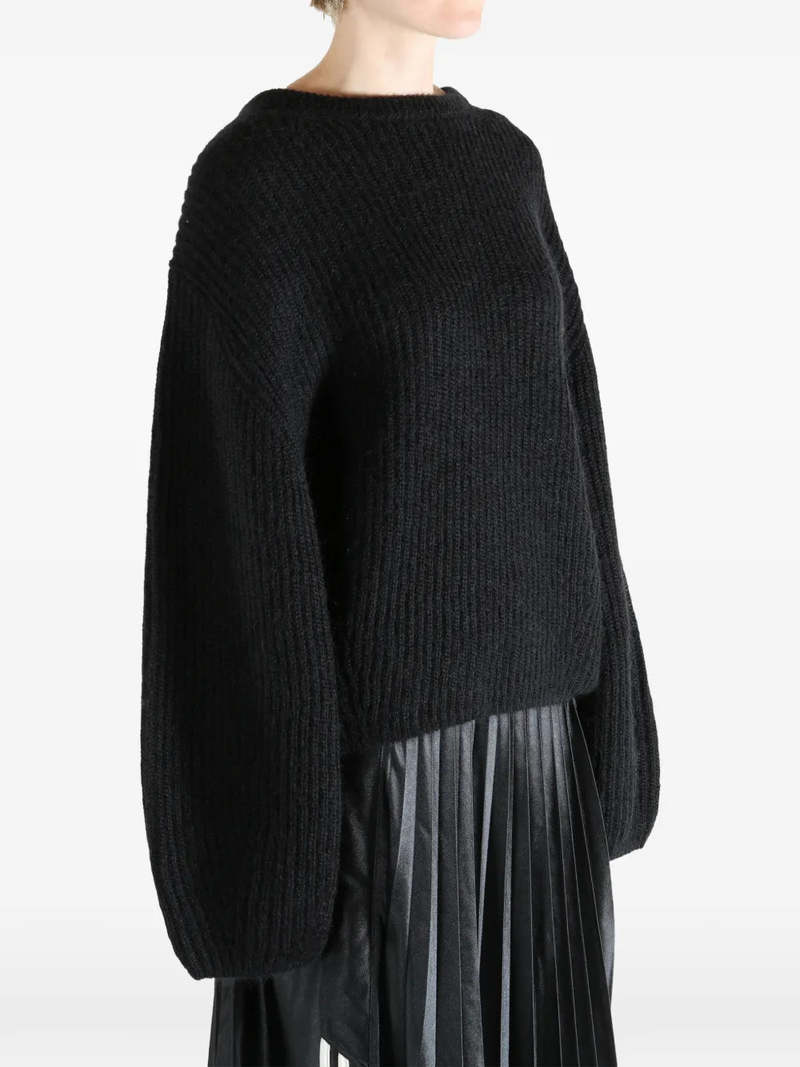 Totme Mohair Blend Rib Knit