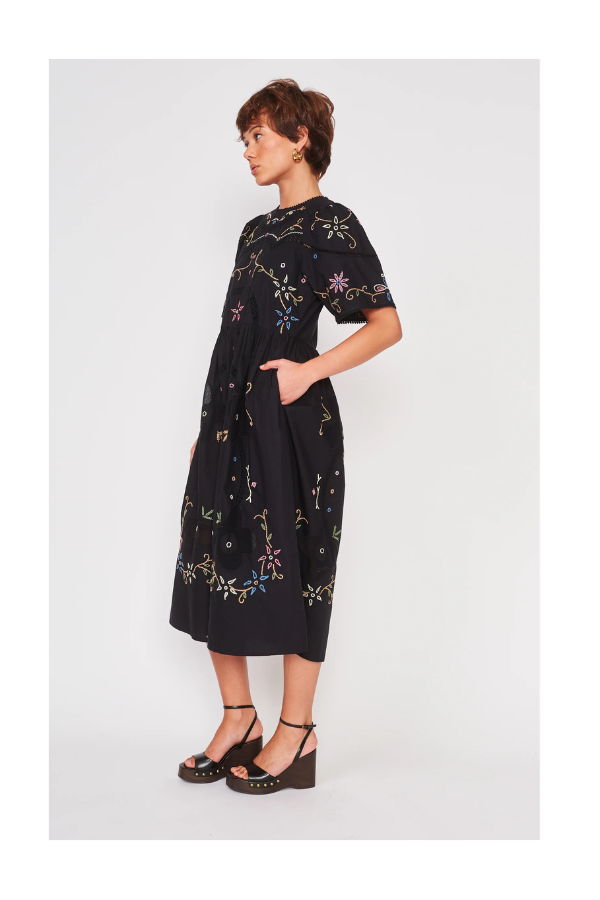 dra Palm Dress - Black