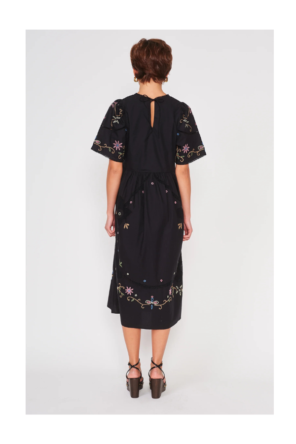 dra Palm Dress - Black