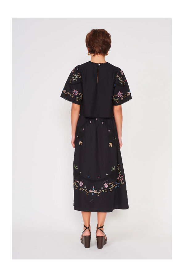 dra Pewter Top - Black