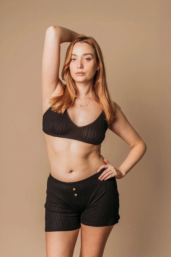 Q for Quinn Boxer en Pointelle Boxer