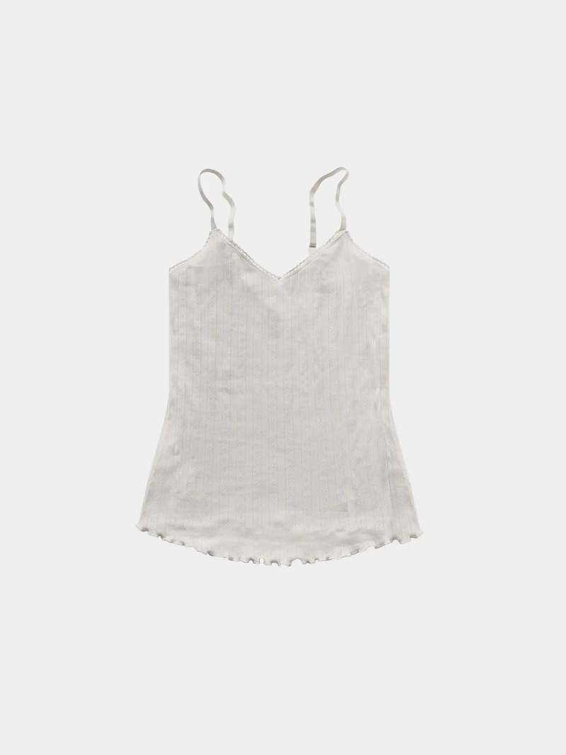 Q for Quinn Pointelle Camisole - Natural