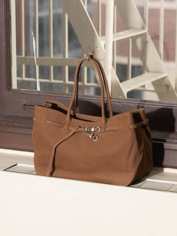 Marge Sherwood Grandma Used Bag Large Bag - Chestnut Nubuck