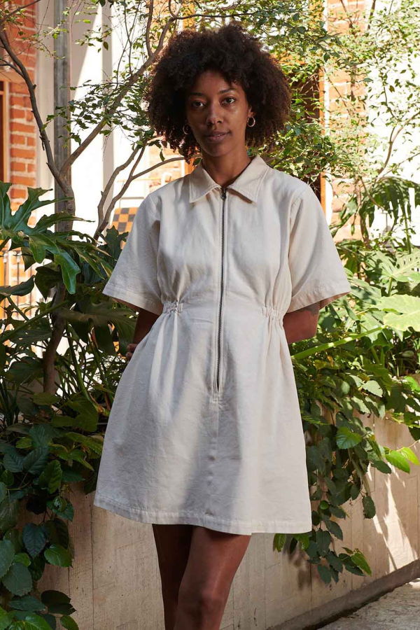Noble Adult Utility Dress - Oat Milk