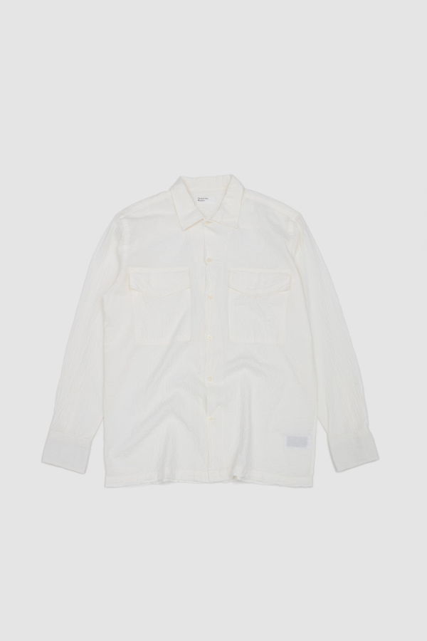 Universal Works Attendant Shirt Arten Seersucker