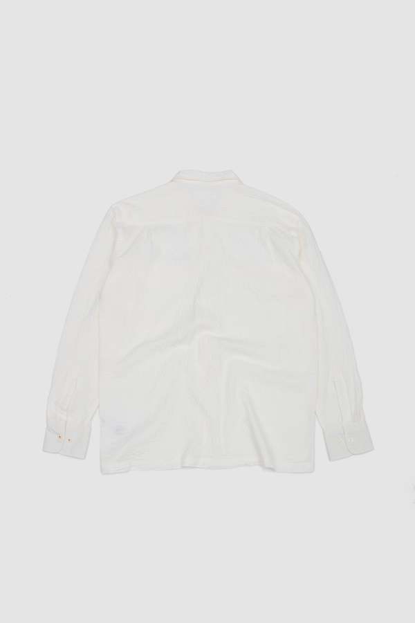 Universal Works Attendant Shirt Arten Seersucker