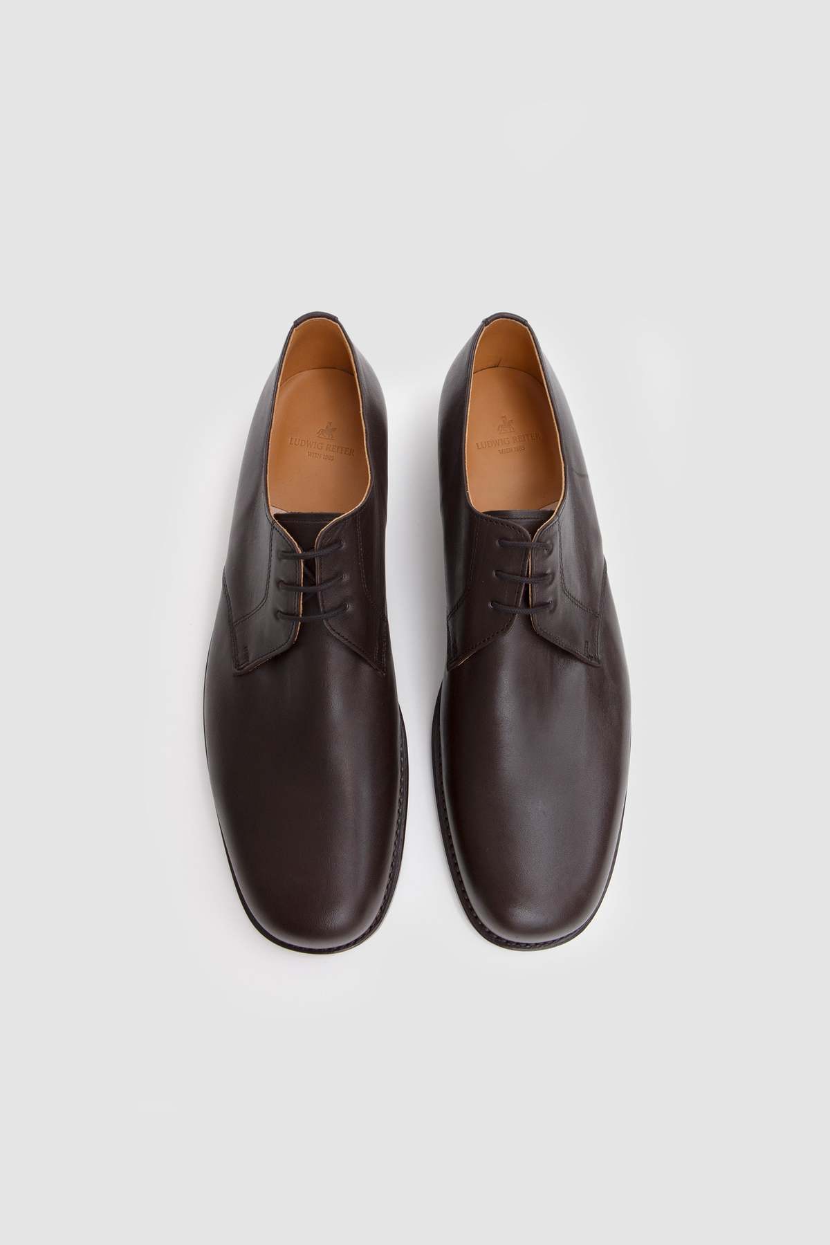 Ludwig Reiter Derby Shoes Horse Fronts Shoes - Mocca - Image 4 of 9
