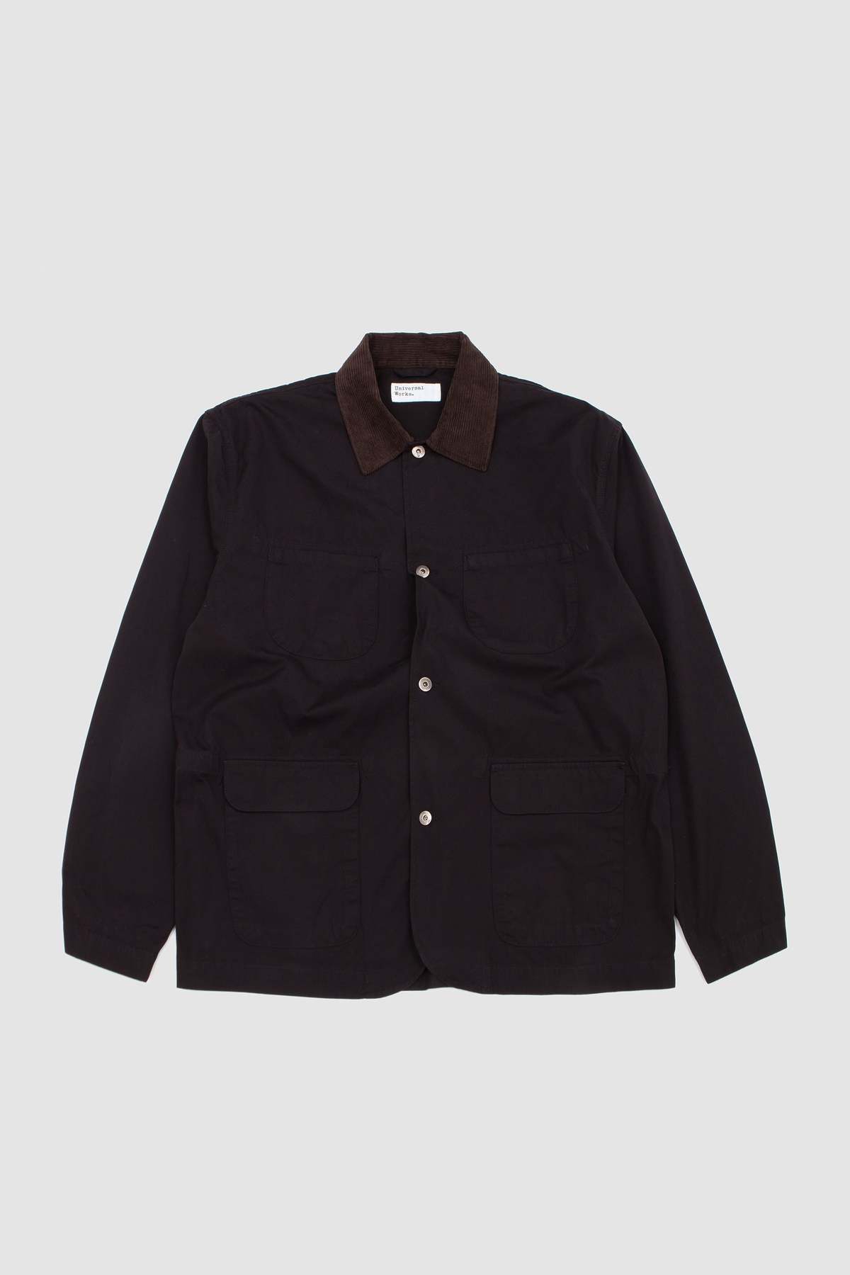 Universal Works Labour Summer Canvas Jacket - Licorice - Image 1 of 5