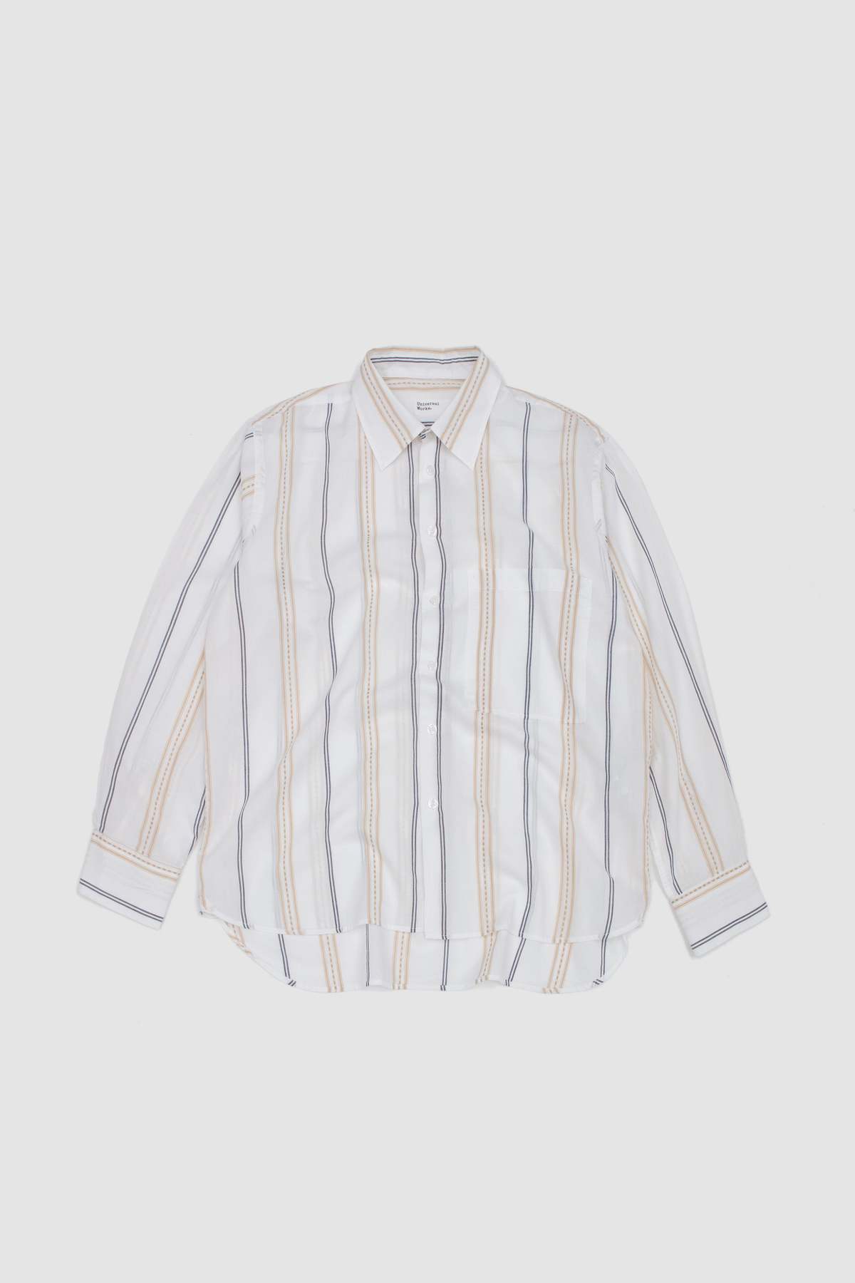 Universal Works Square Pocket Hendrix Stripe Shirt - Image 1 of 5