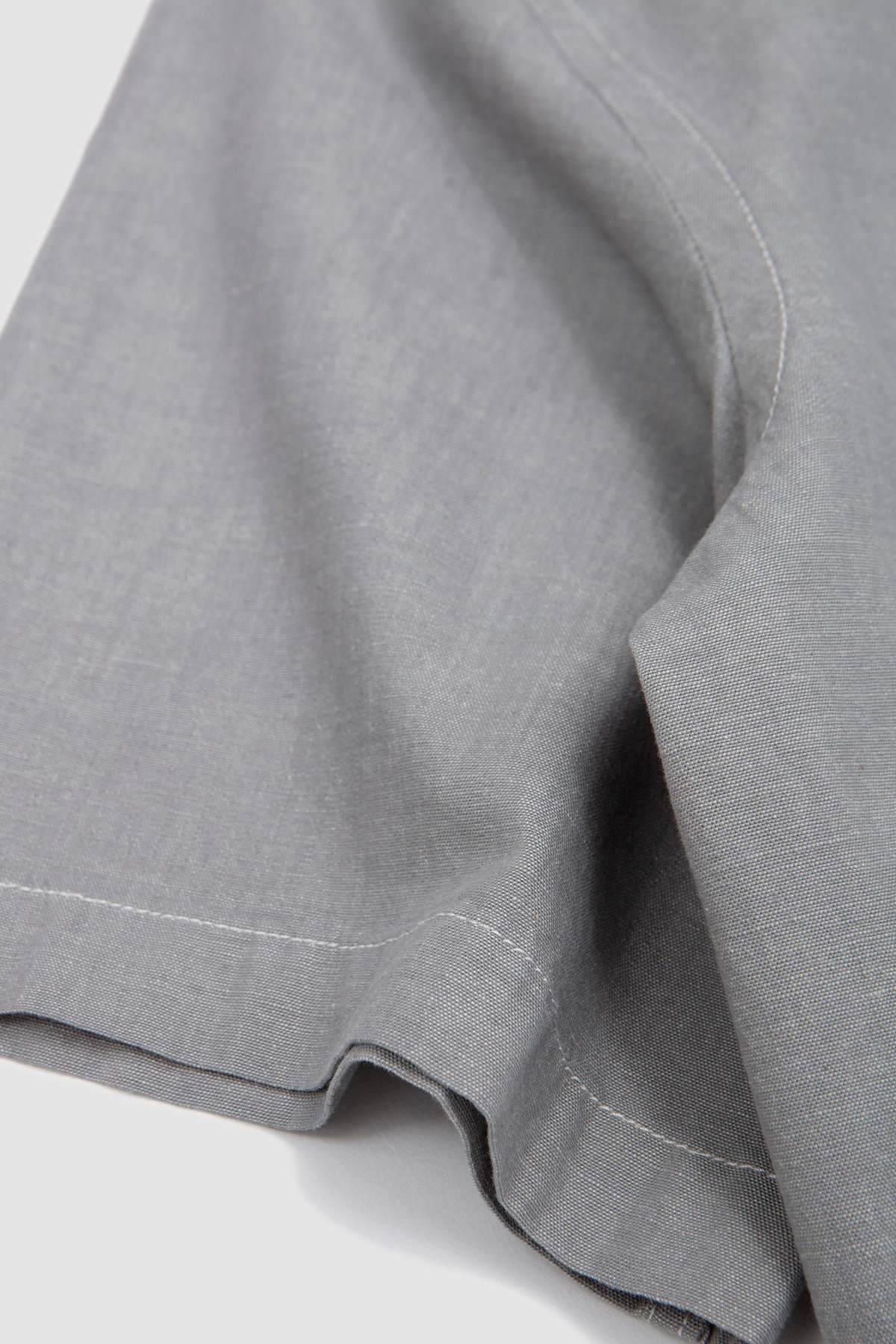 Universal Works SS Fatigue Izumi Cotton Shirt - Grey - Image 4 of 5