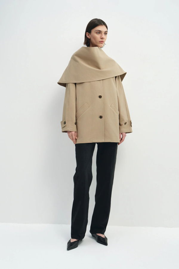 Sophie Rue Meline Scarf Jacket - Mushroom