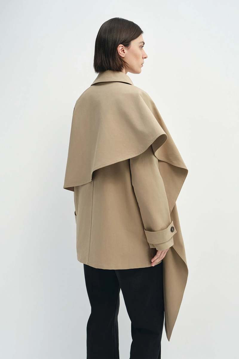 Sophie Rue Meline Scarf Jacket - Mushroom