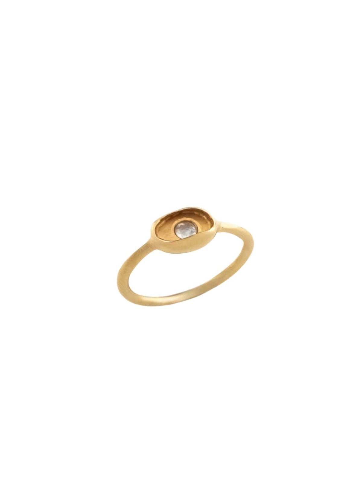 Carina Hardy Solo Ring - Gold - Image 1 of 2