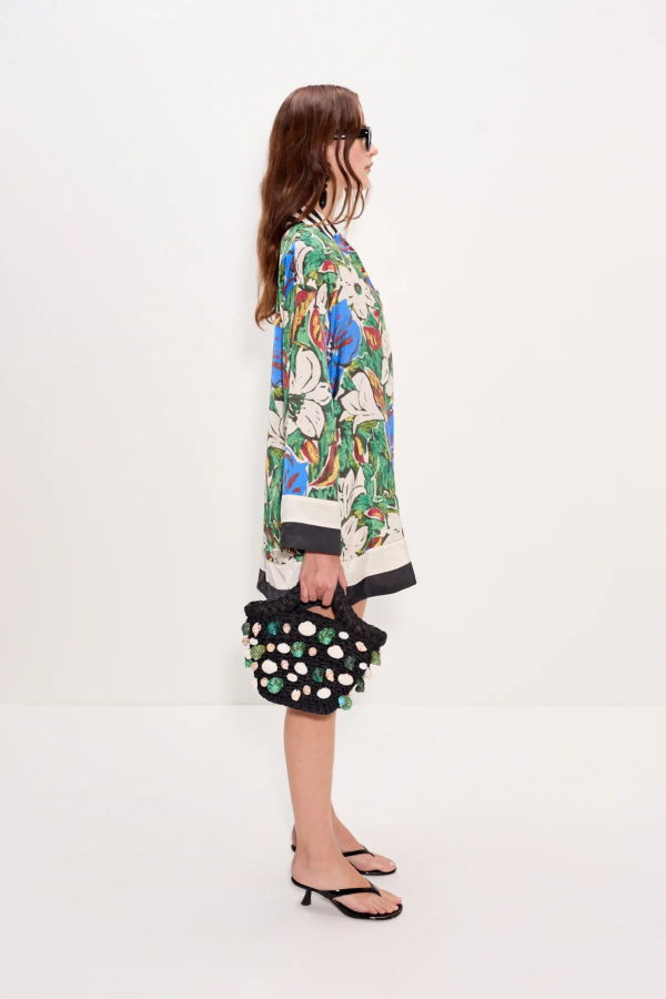Simon Miller Diaz Mini Dress - Tropical Floral Print Combo