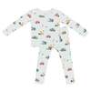 KIDS Kyte BABY Long Sleeve Toddler Pajama Set in City Vehicles - Thumbnail 1
