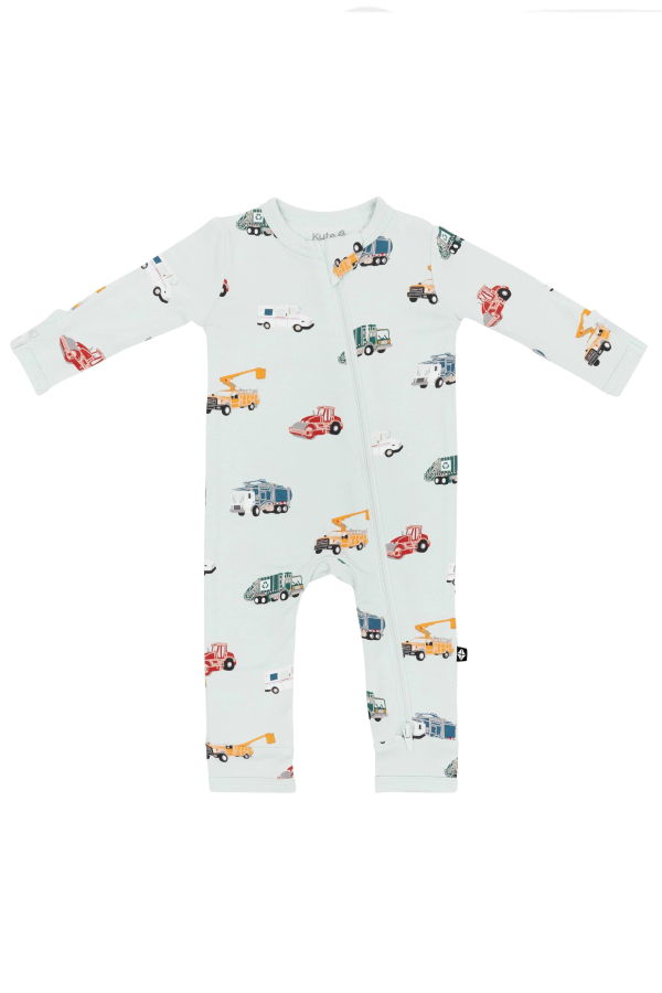 KIDS Kyte BABY City Vehicles Zippered Romper