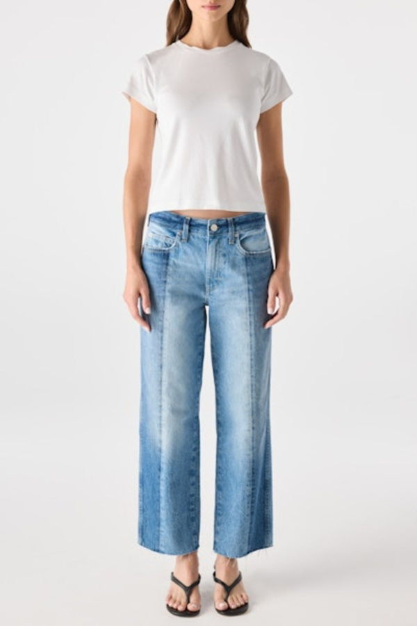 amo denim Billie Straight Leg Jeans - Shadow