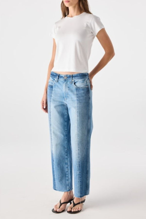 amo denim Billie Straight Leg Jeans - Shadow