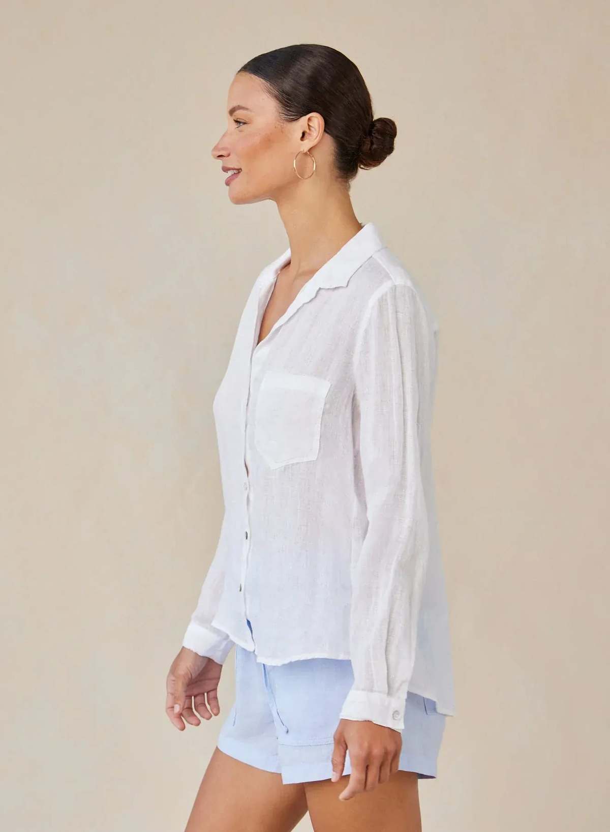 Bella Dahl Pocket Button Down Shirt - Image 2 of 4