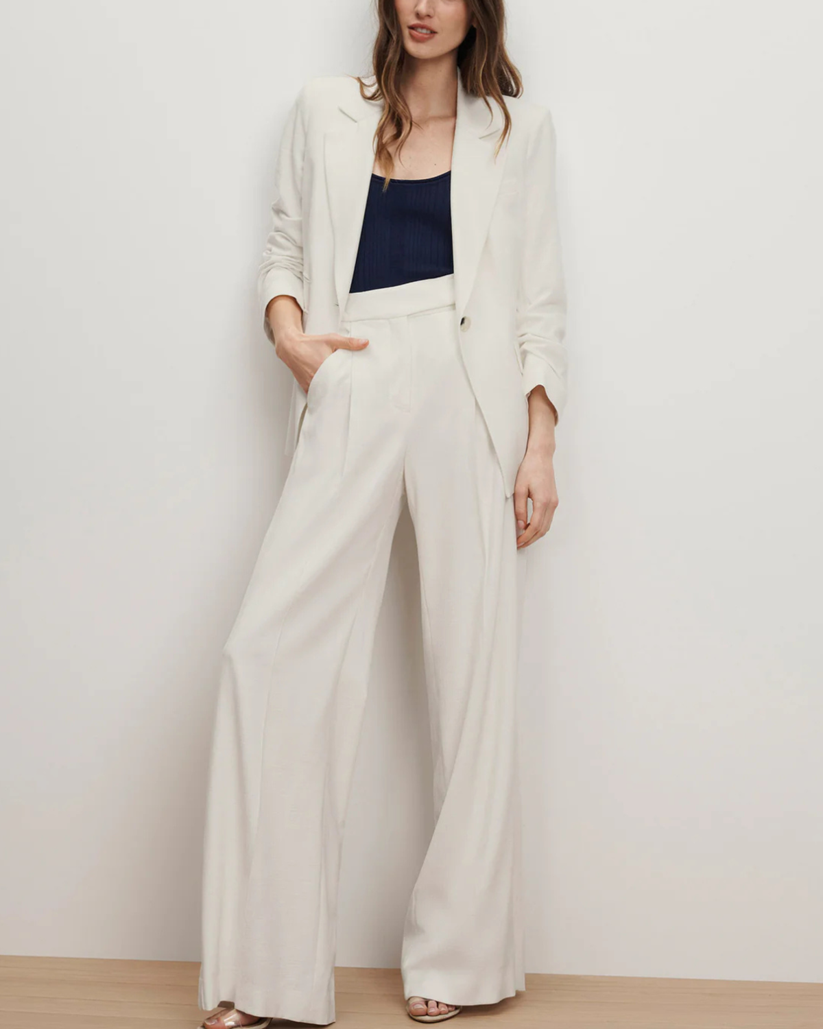 Veronica Beard Battista Dickey Jacket - Dove - Image 4 of 7