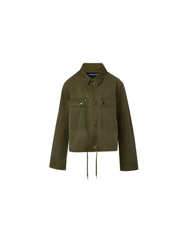 Veronica Beard Stephen Bomber Jacket - Army