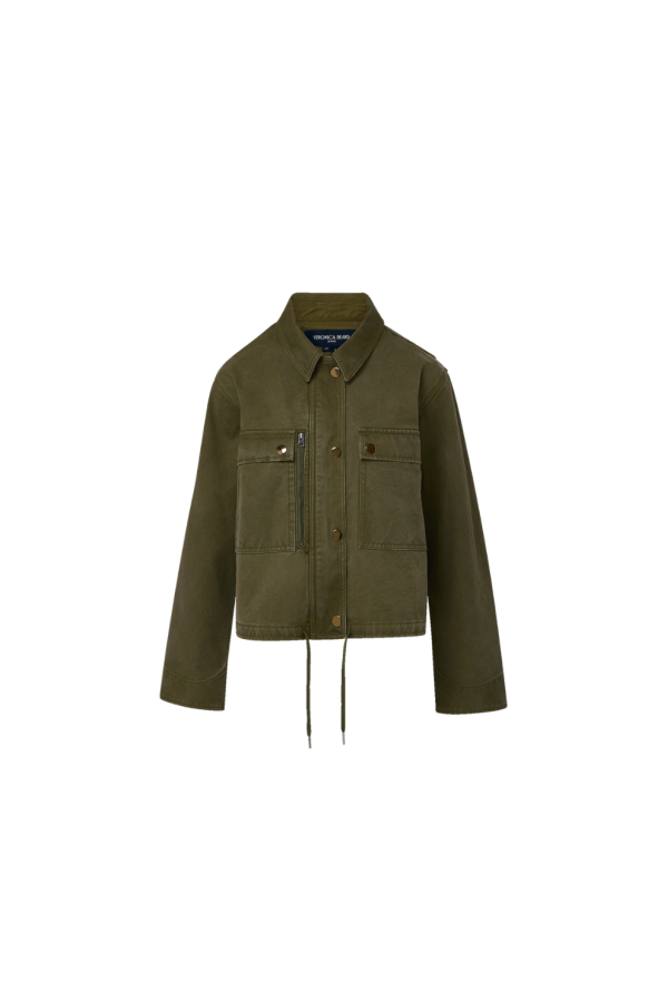 Veronica Beard Stephen Bomber Jacket - Army