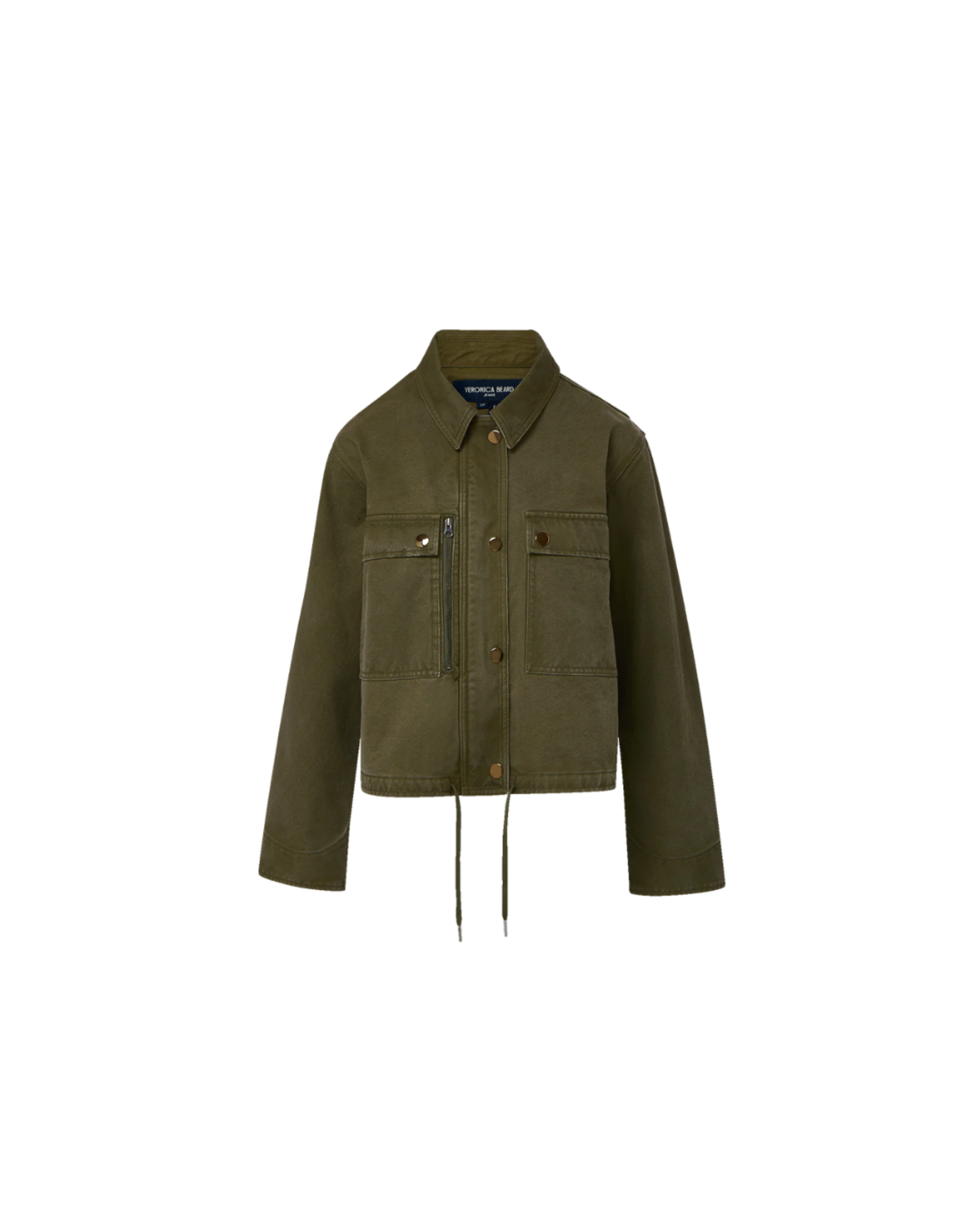 Veronica Beard Stephen Bomber Jacket - Army - Image 1 of 6