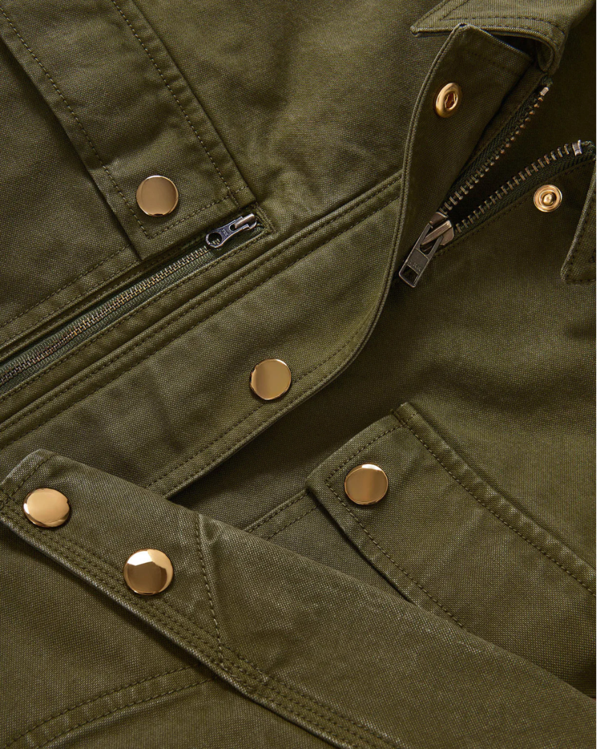 Veronica Beard Stephen Bomber Jacket - Army - Image 5 of 6