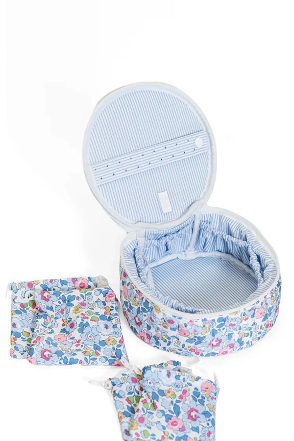 TRVL Designs Quilted Jewelry Round Case