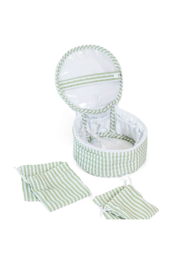 TRVL Designs Quilted Jewelry Round Case