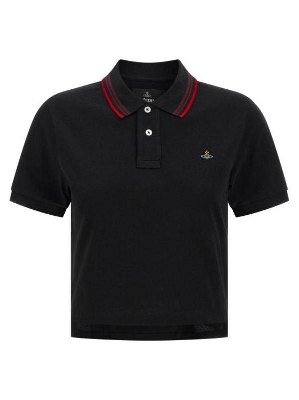 Vivienne Westwood 1H010004J00AUN401 Polo Shirt - Black