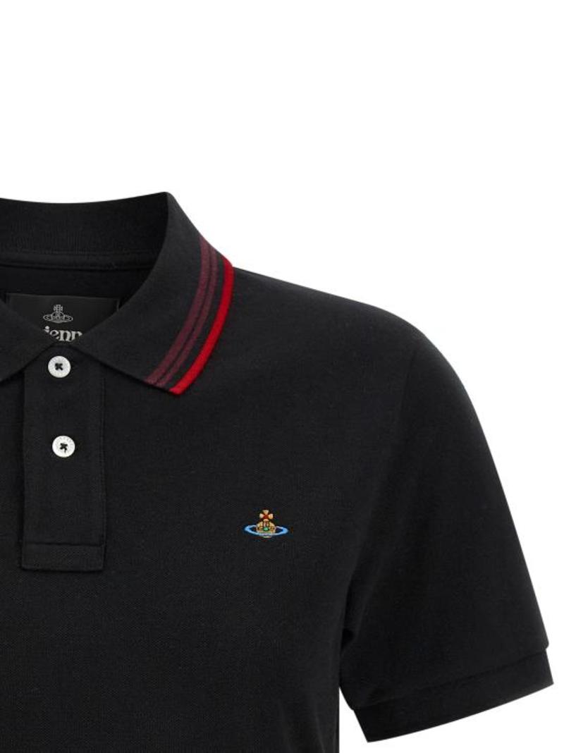 Vivienne Westwood 1H010004J00AUN401 Polo Shirt - Black