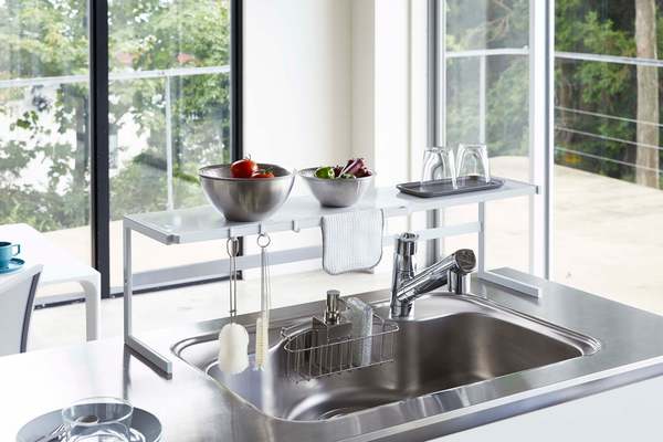 Yamazaki Home Expandable Countertop Shelf - Steel