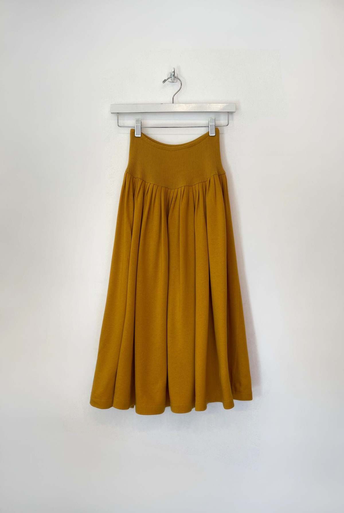 Norma Kamali Midi Skirt - Mustard - Image 1 of 2