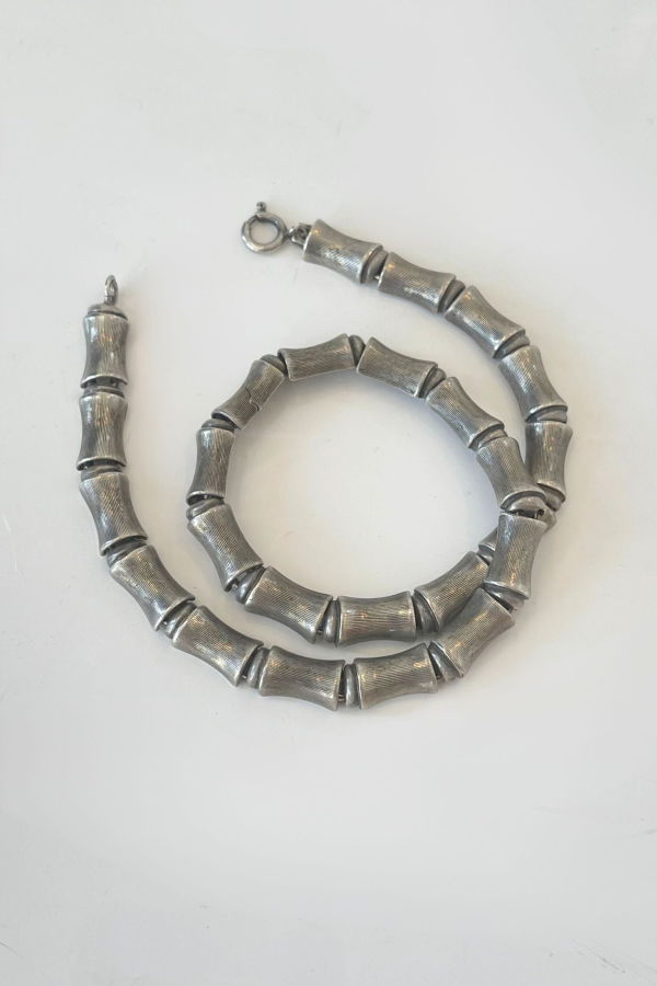 EGR Bamboo Chain Necklace - Silver