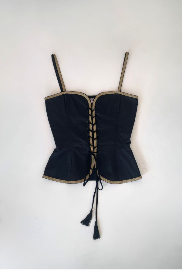 Yves Saint Laurent Rive Gauche 1977 Russian Collection Corset