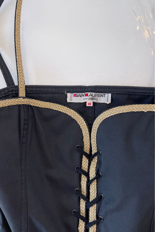 Yves Saint Laurent Rive Gauche 1977 Russian Collection Corset