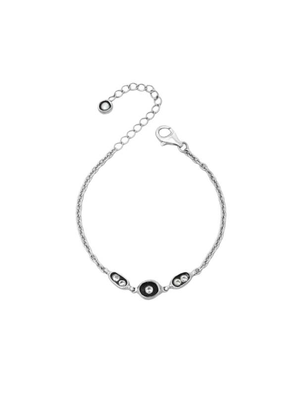 Meg Carina Hardy Dewdrops Bracelet - Silver