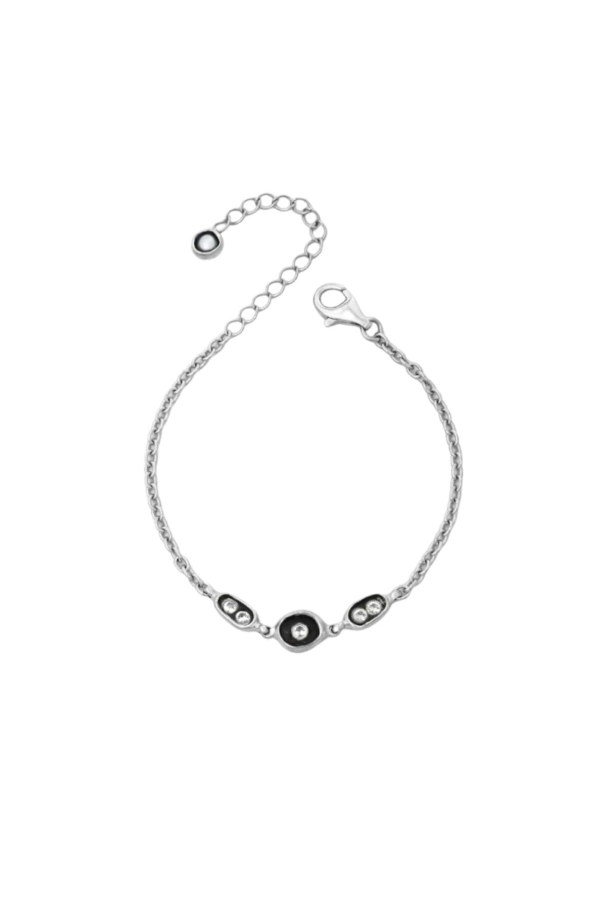 Meg Carina Hardy Dewdrops Bracelet - Silver