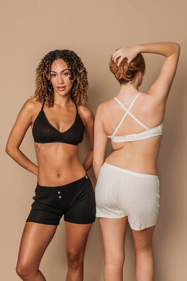 Q for Quinn Pointelle Bralette