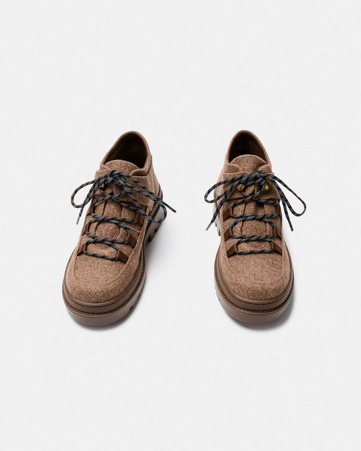 Naguisa Abra Brown Linen Boots - Image 2 of 4