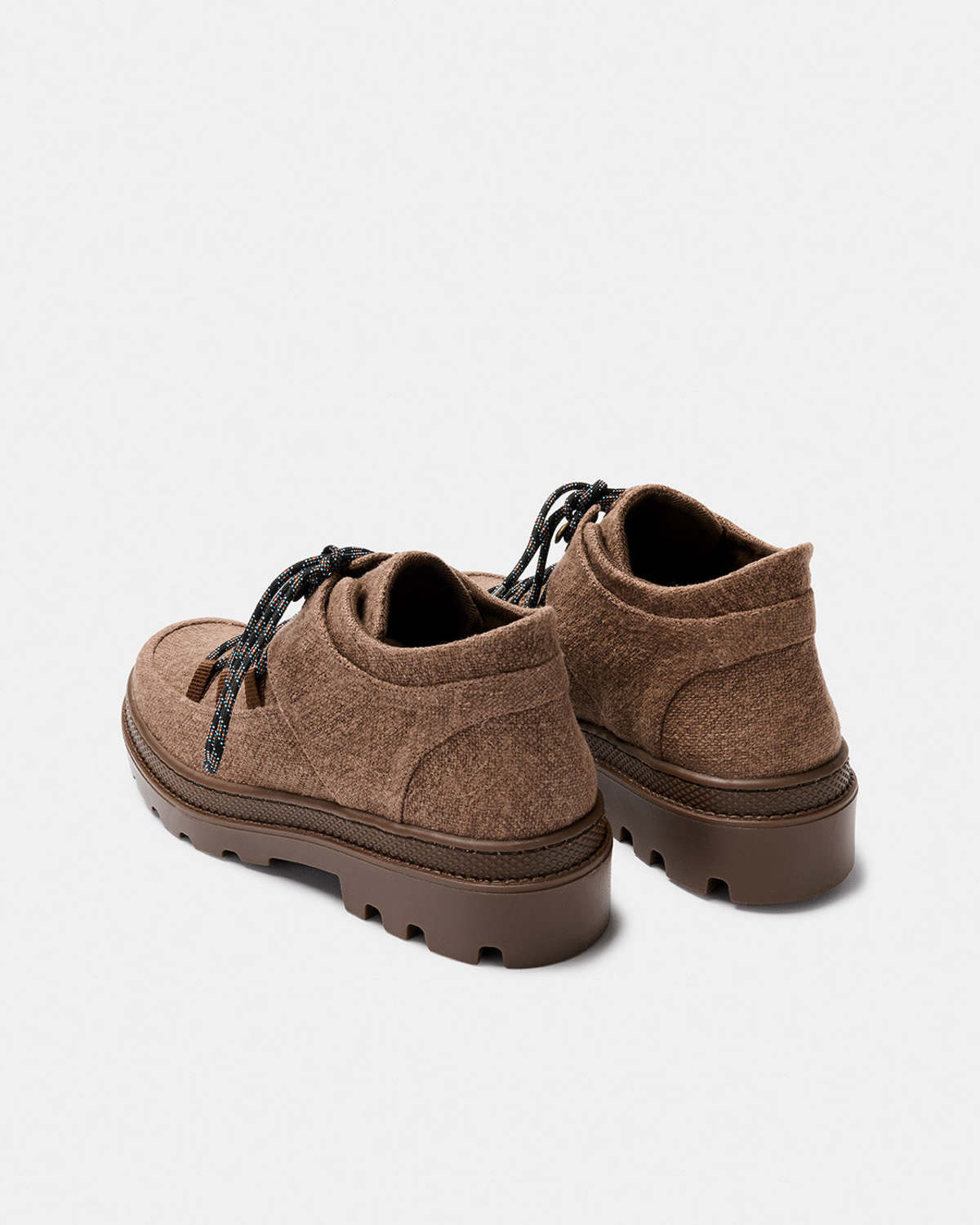 Naguisa Abra Brown Linen Boots - Image 3 of 4